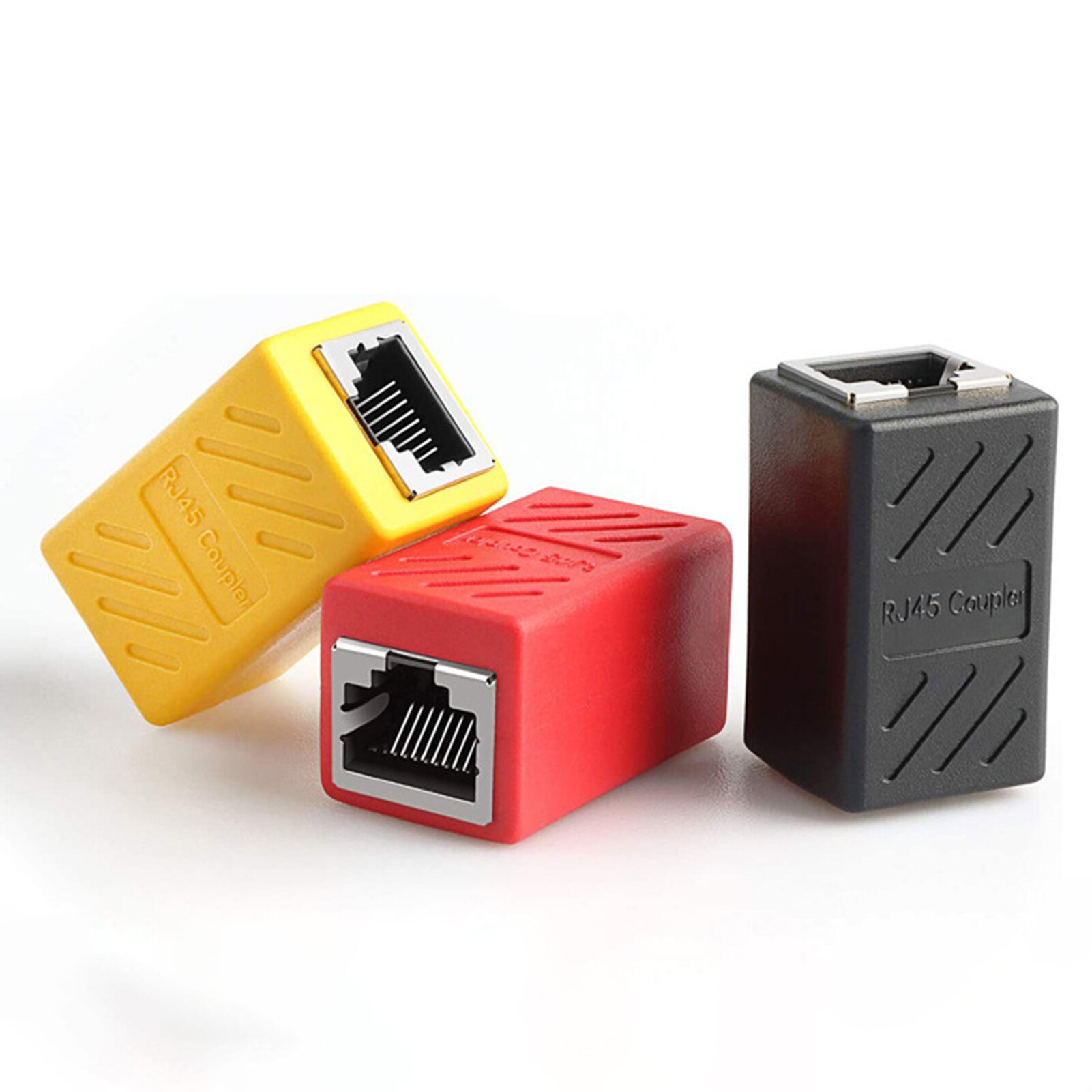 【CozyySpace】 Network Extender Stable Female to Female RJ45 LAN Cable Connector
