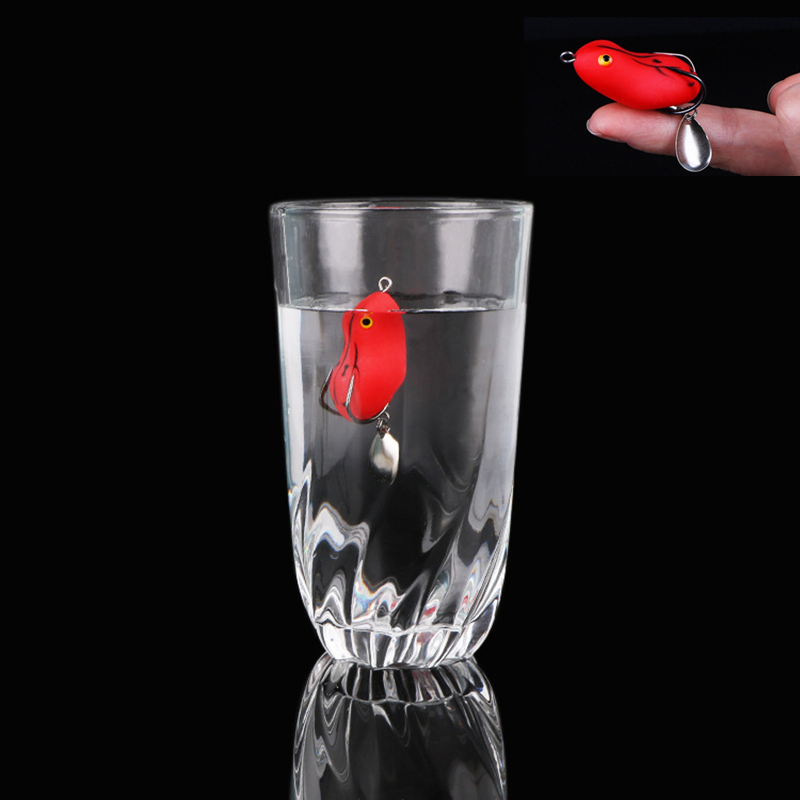 Mồi Câu Cá Ếch Mềm 4.5Cm/7G 5Cm/9G Mồi Câu Thay Đổi Mồi Câu Ếch Bionic Móc Kép Sấm Sét Cá Lóc Ếch Đặc Biệt