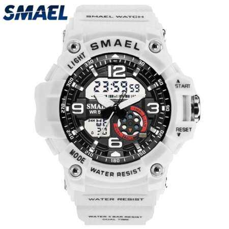 SMAEL แบรนด์หรูสุดหรู Unisex แฟชั่นนาฬิกากีฬาบุรุษนาฬิกาผู้หญิงไฟ LED ควอตซ์ดีจิทัลนาฬิกาอิเล็กทรอนิกส์แบบสบายๆนาฬิกาทหารกันน้ำ SMAEL แบรนด์หรูสุดหรู Unisex แฟชั่นนาฬิกากีฬาบุรุษนาฬิกาผู้หญิงไฟ LED ควอตซ์ดีจิทัลนาฬิกาอิเล็กทรอนิกส์แบบสบายๆนาฬิกาทหารกันน้ำ