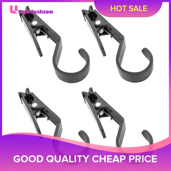 Tent Canopy Accessories 4pcs Shine Trip Outdoor Camping Tent Awning Clamp Hook Anti Slip Snap Clips K Sporting Goods