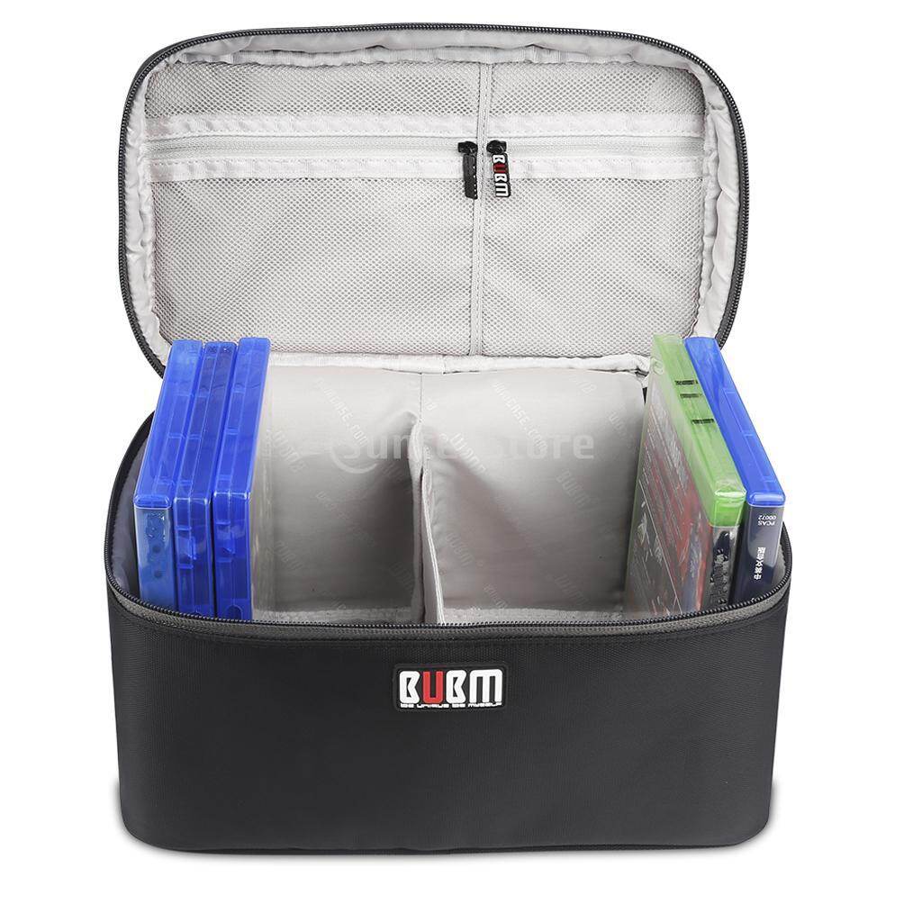 Gazechimp Nilon CD Permainan Kasus Penyimpanan Dompet Portabel Tas Gantung Mobil untuk 20 Cakram PS4