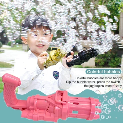 Toys Gatling bubble gun electric bubble blowing machine automatic children's hand-held toy baby toys