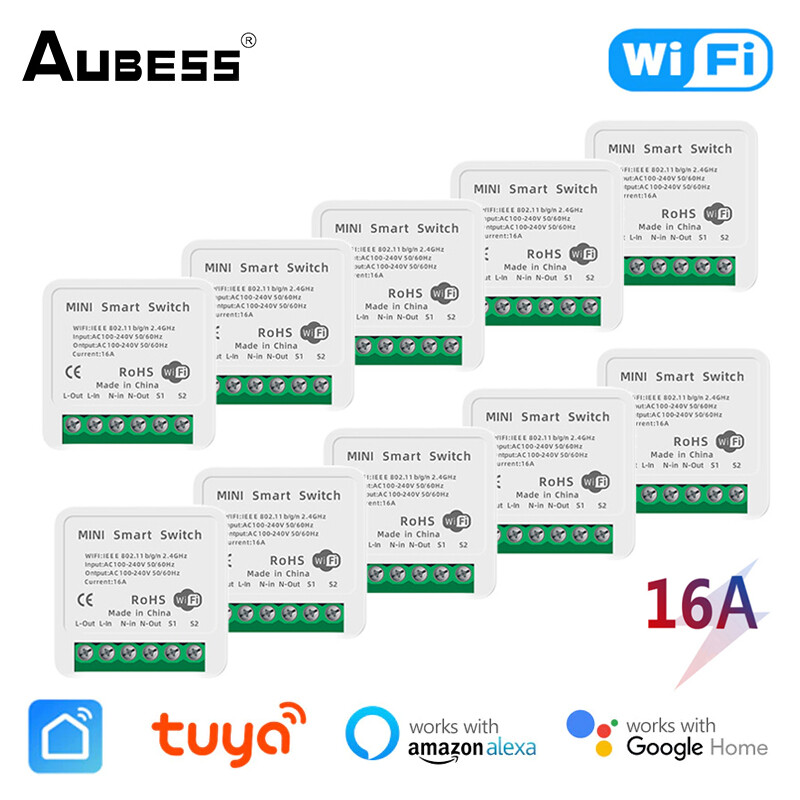 16A tuya Công Tắc Wifi thông minh 2-cách công tắc điều khiển mini thông minh Breaker cuộc sống thông minh kiểm soát hỗ trợ Alexa Google nhà yandex Alice