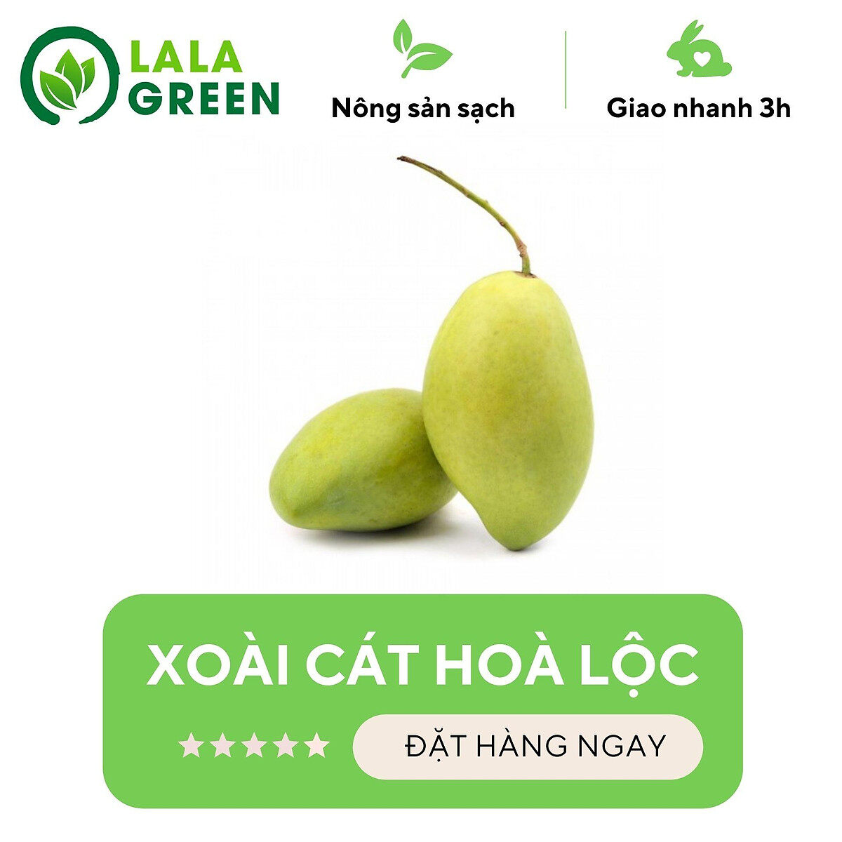 [Chỉ Giao Hcm] Xoài Cát Hoà Lộc - 1Kg