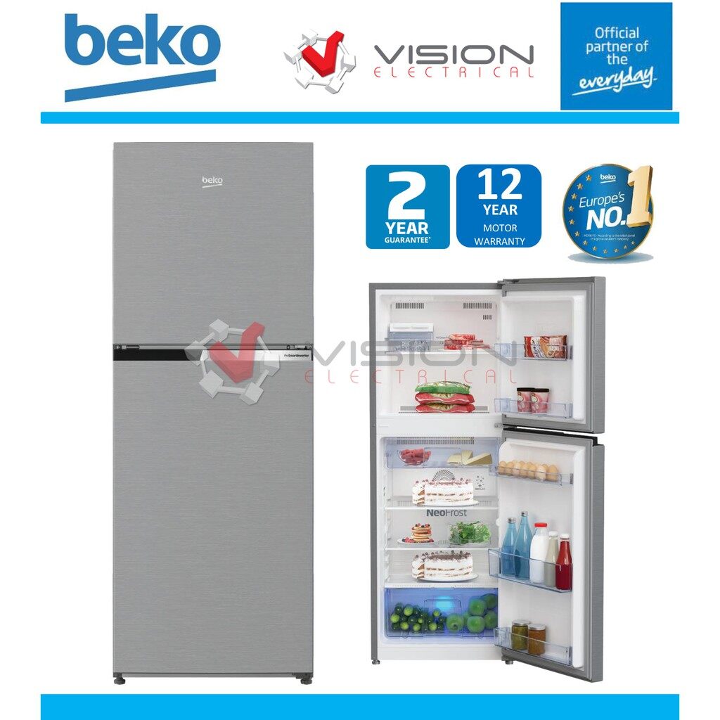 beko 2 door freezer top 230l refrigerator rdnt231i50vzs