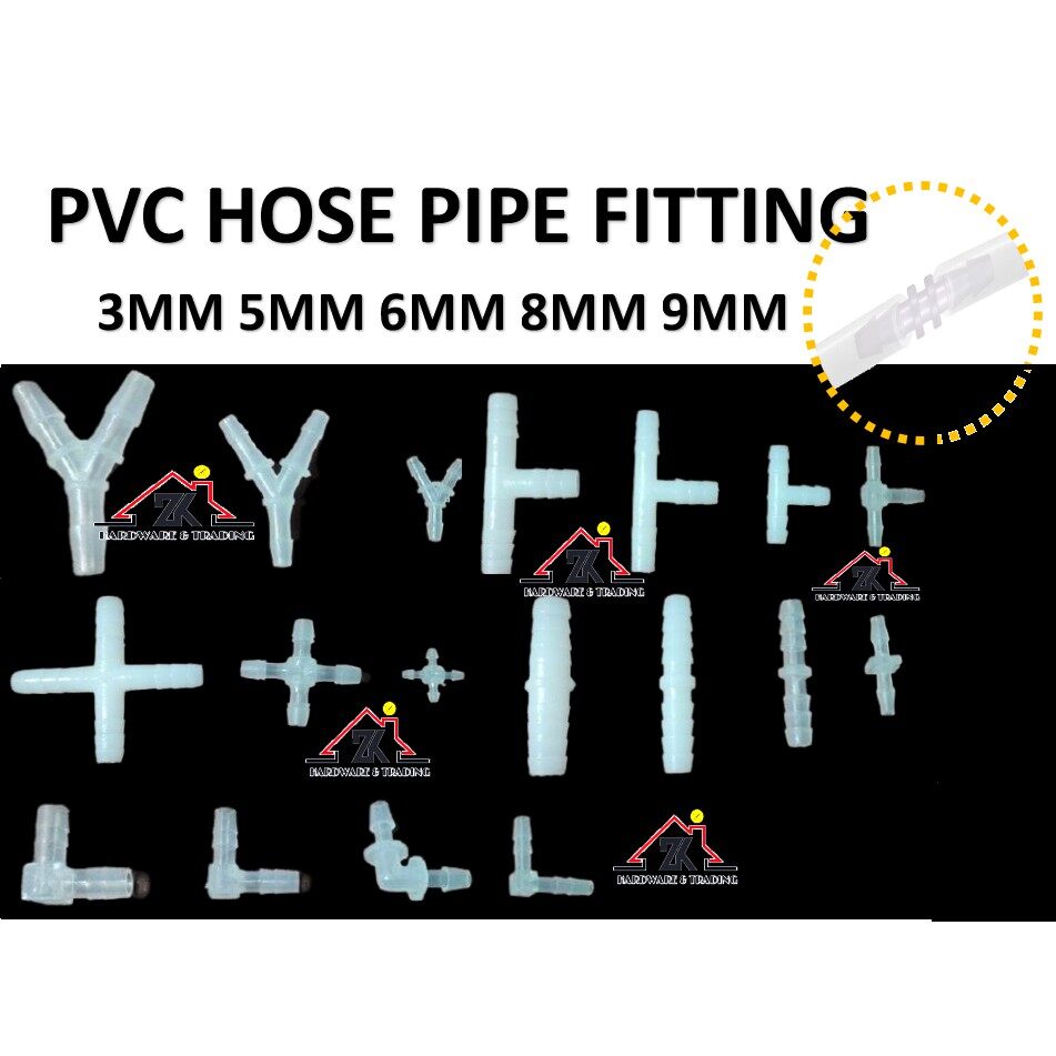 HOSE JOINT CONNECTOR PVC FITTING CONNECTOR PENYAMBUNG PAIP GETAH KECIL