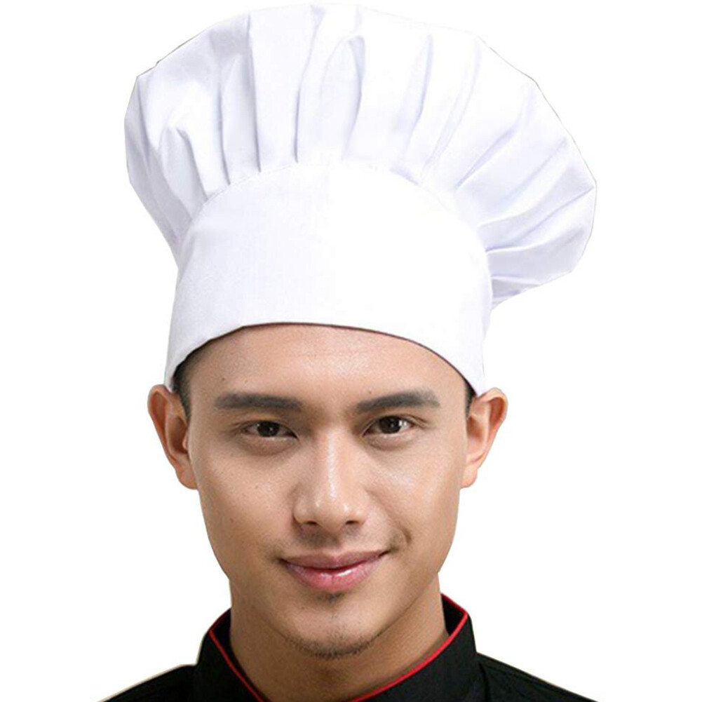 Meek Fantisia Professional Elastic Adjustable Men Women Cap Kitchen Cooking Baker Chef Hat
