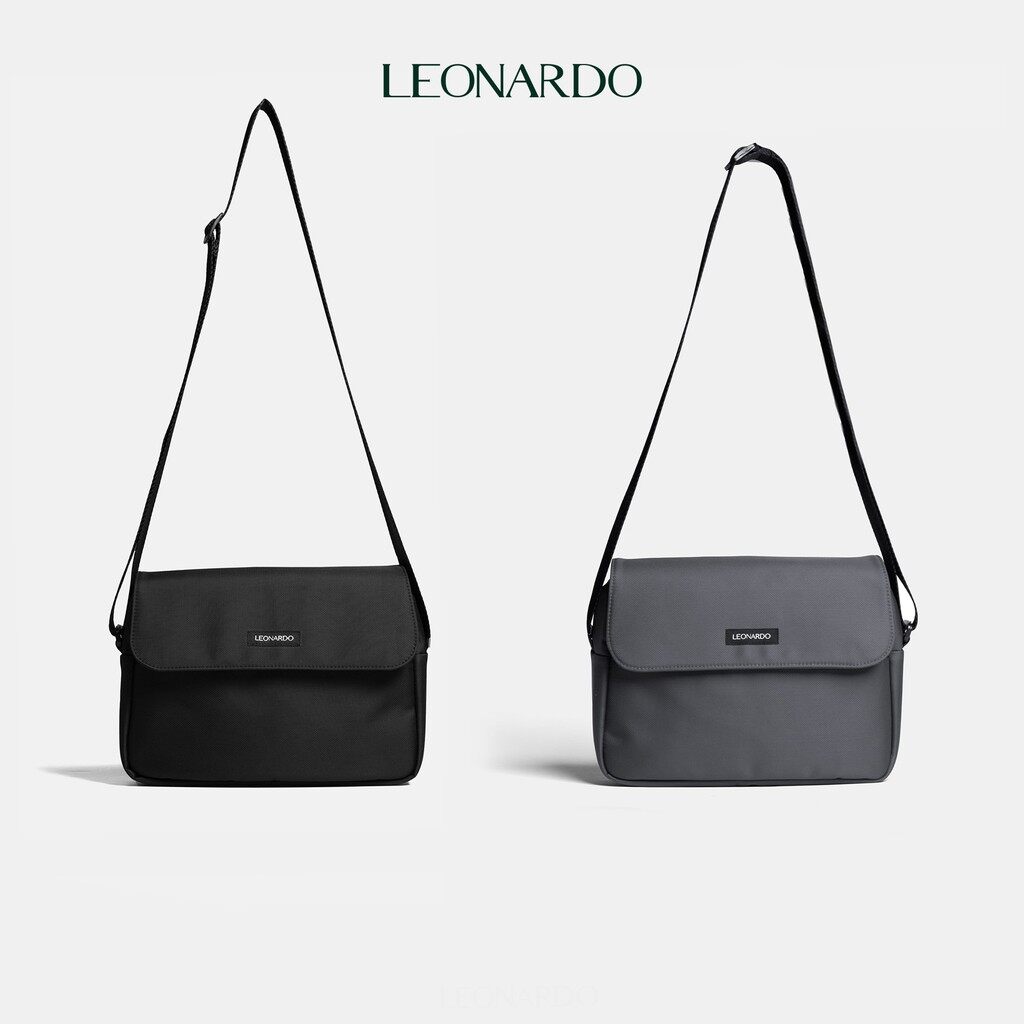 Túi đeo chéo nam nữ Messenger vải Oxford nhập khẩu thương hiệu Leonardo