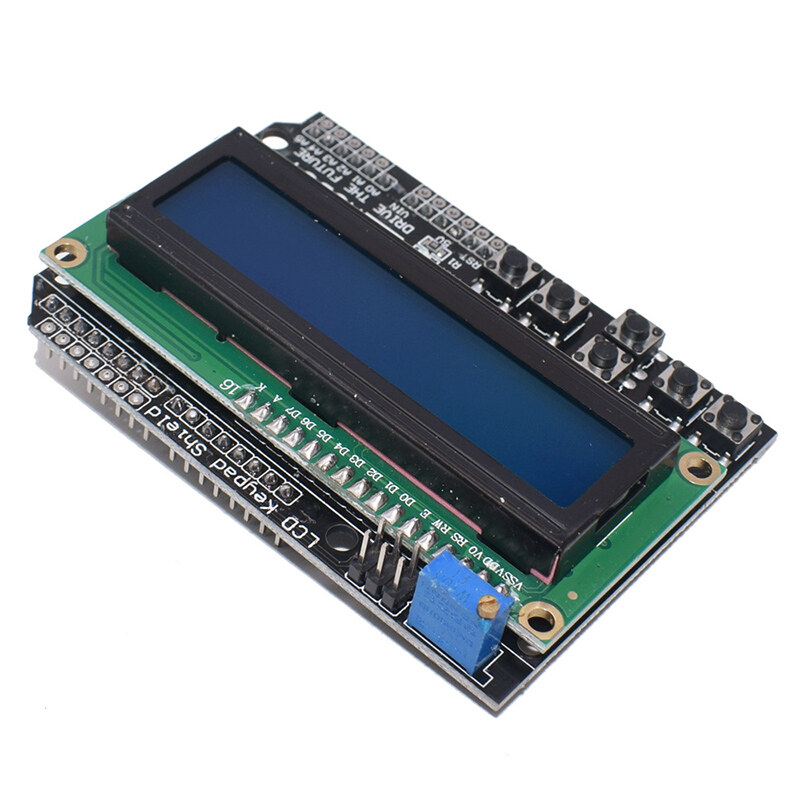 1PCS LCD Keypad Shield LCD1602 LCD 1602 Module Display For Arduino ATMEGA328 ATMEGA2560 raspberry pi UNO blue screen