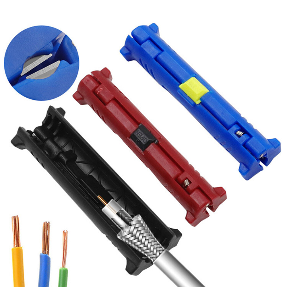 Bút Tước Dây Điện Đa Năng Bút Cắt Dây Cáp Đồng Trục Xoay Máy Tước Dụng Cụ Kìm Cho Dụng Cụ Kéo Cáp