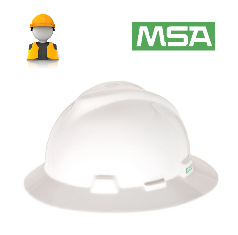 MSA V-Gard® Full Brim Hard Hat (Original USA)
