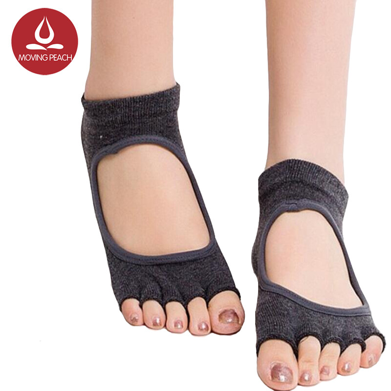 Moving Peach Women yoga socks Antiskid gym socks