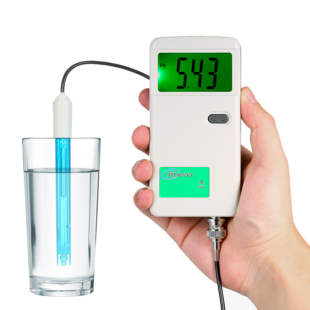 Máy Đo Độ PH Máy Đo Độ PH Cầm Tay Độ Chính Xác Cao Thiết Bị Kiểm Tra Chất Lượng Nước Màn Hình Đèn Nền Cho Phòng Thí Nghiệm Nước Uống Thủy Canh Hồ Bơi Bể Cá PH-3012B Trắng