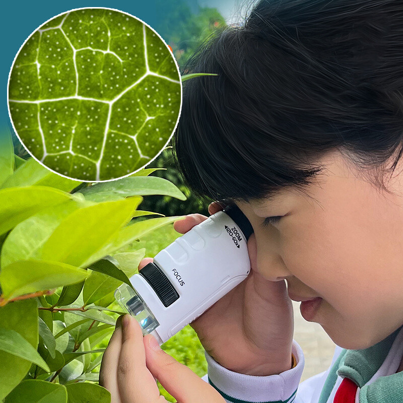 CONUSEA Đồ Chơi Kính Hiển Vi Cầm Tay Cho Trẻ Em Bộ Thiết Bị Thí Nghiệm