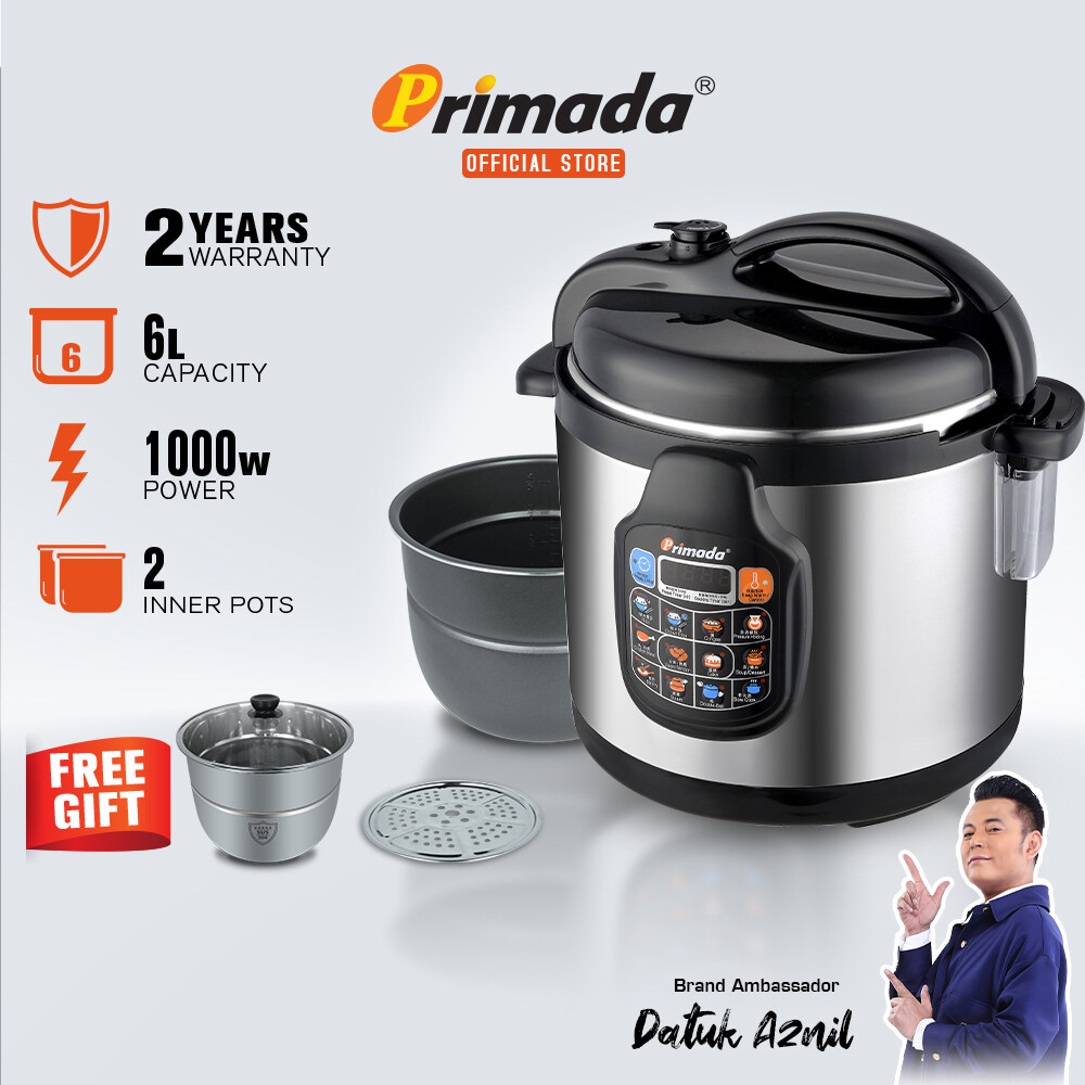 cara nak guna primada pressure cooker