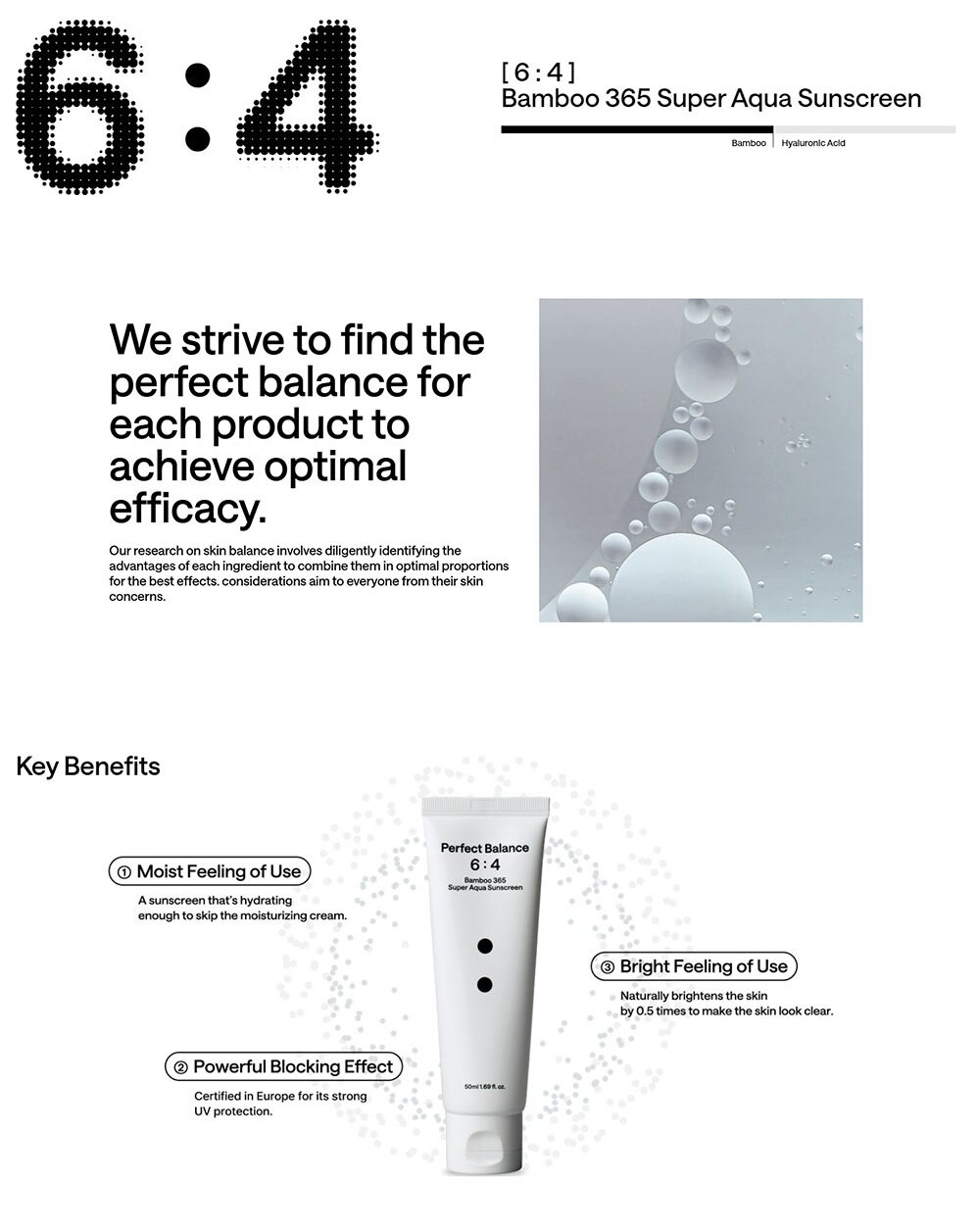 [B : LAB] Bamboo 365 Super Aqua Sunscreen 50ml