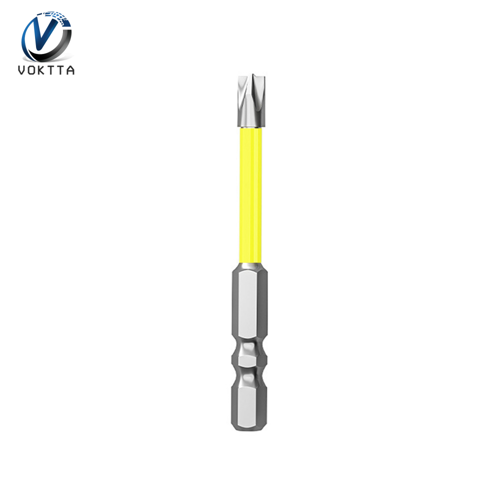 Voktta Kính thiên văn phần an toàn Bit Cross Screwdriver Bit Hex Shank Screwdriver Bit