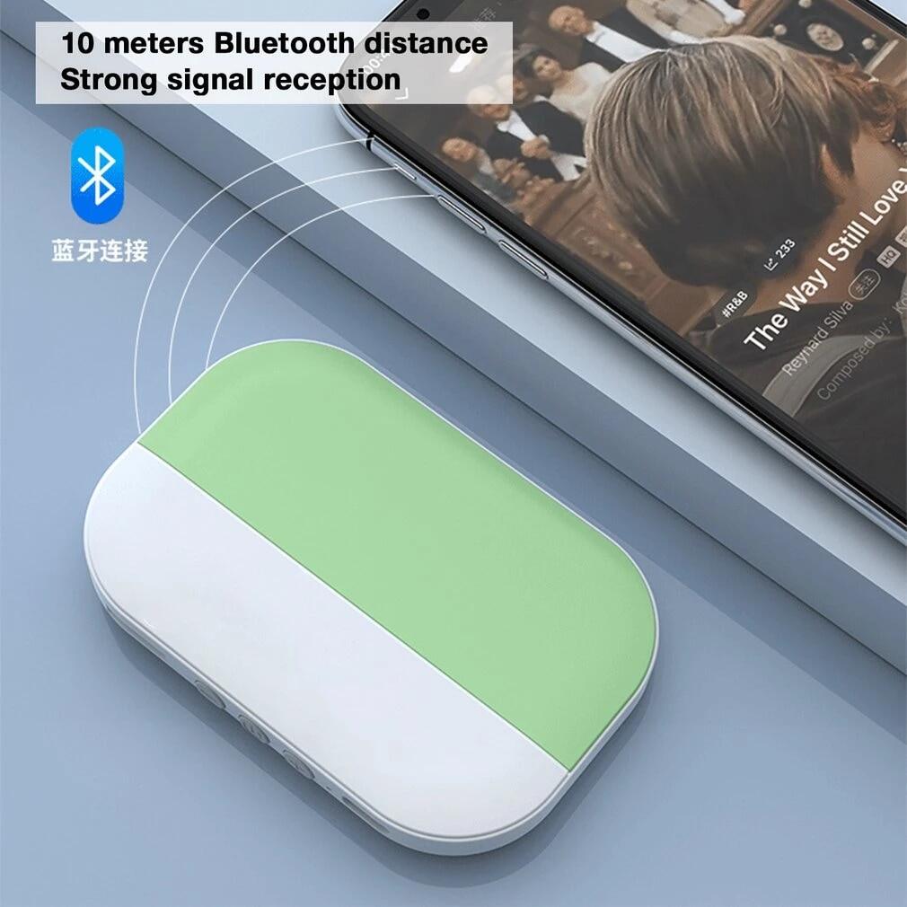 Donglin Dẫn Truyền Xương Bluetooth5.2 Loa Không Dây Mini Hộp Nhạc Âm Thanh Nổi Dưới Gối Cải Thiện Giấc Ngủ Hỗ Trợ Thẻ TF