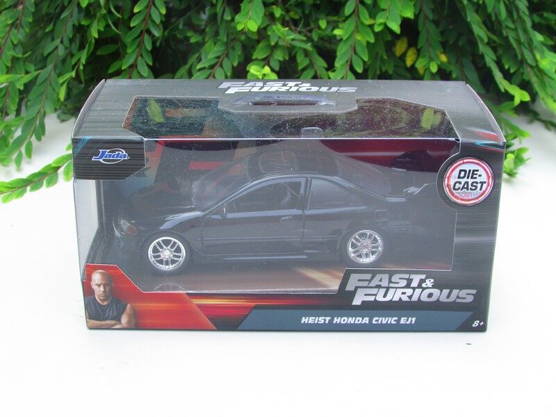 Jada 1/32 Fast Furious HEIST HONDA CIVIC EJI Black Diecast Movie