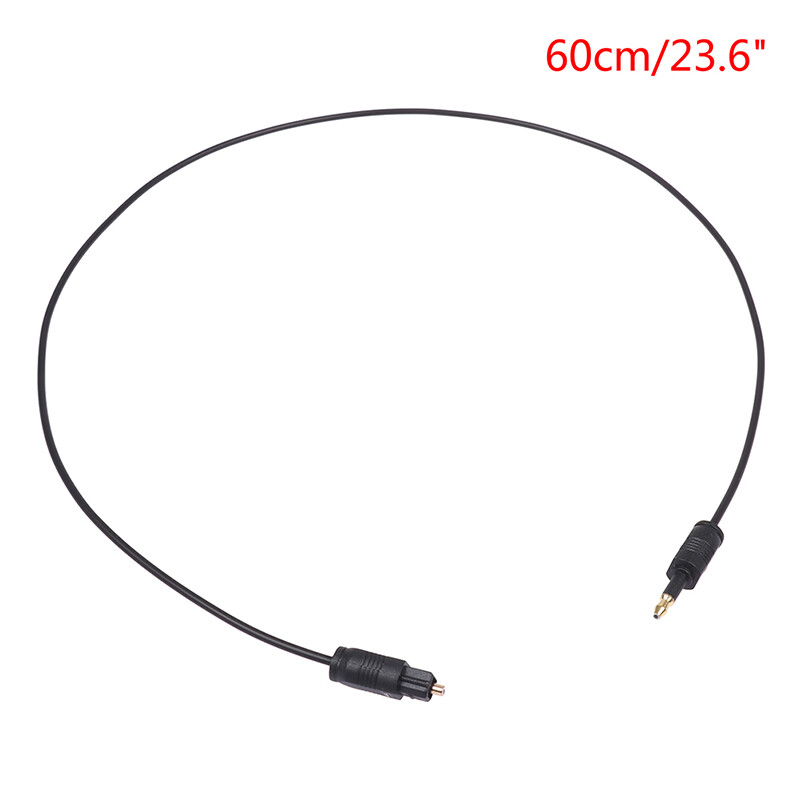Uni 🔥ready stock 1.96ft toslink male to mini plug 3.5mm male digital optical spdif audio cable