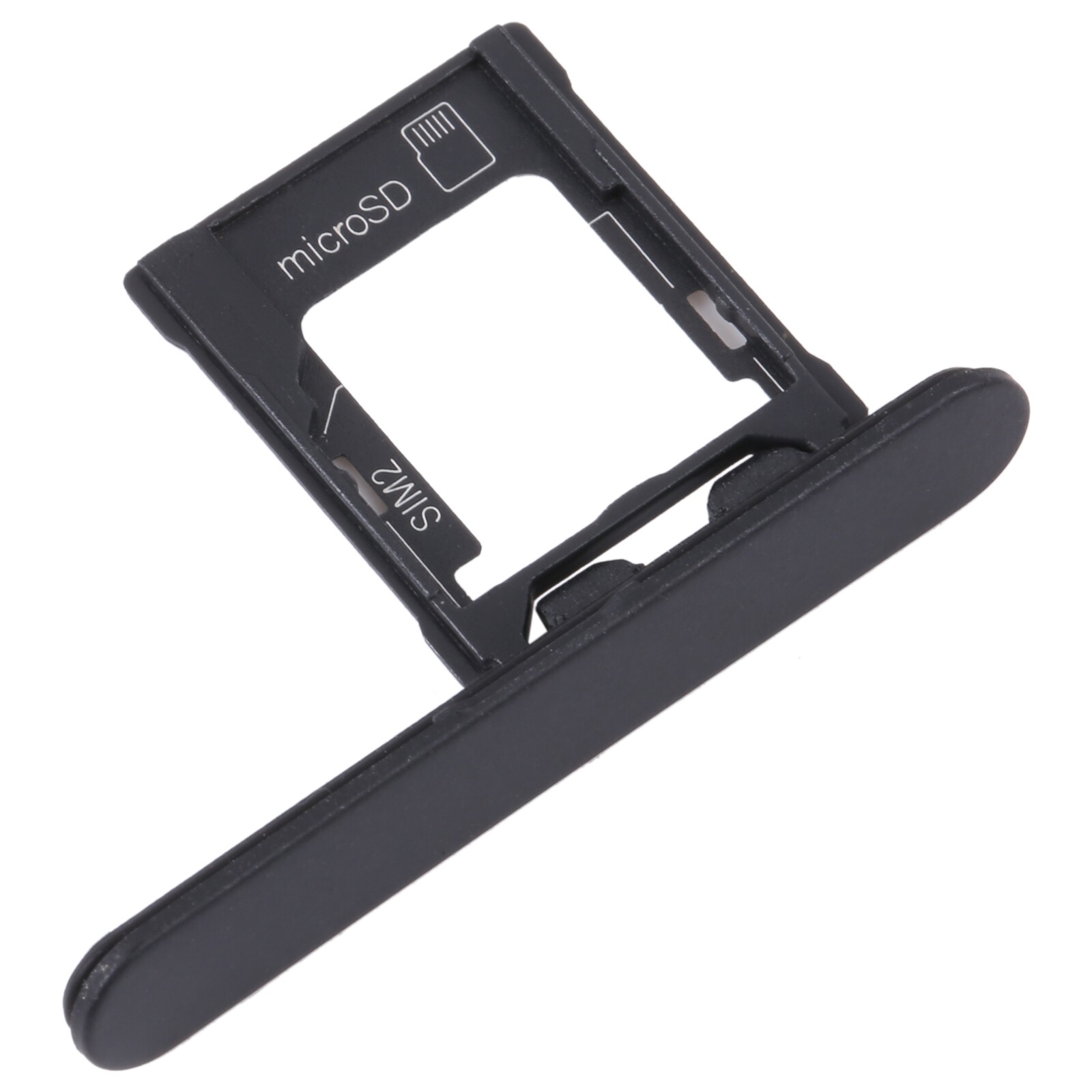 For Sony Xperia XZ1 Compact Original SIM Card Tray + Micro SD Card Tray (Black)
