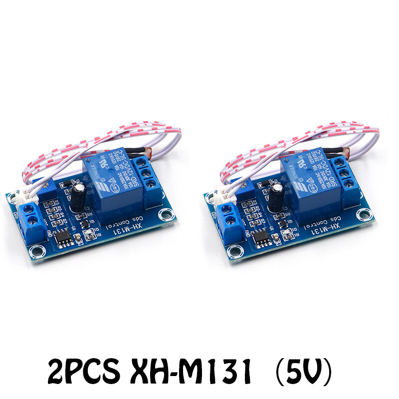 1PCS/2PCS Detection sensor brightness XH-M131 DC 5V light control switch 10A photoresistor relay module automatic control module