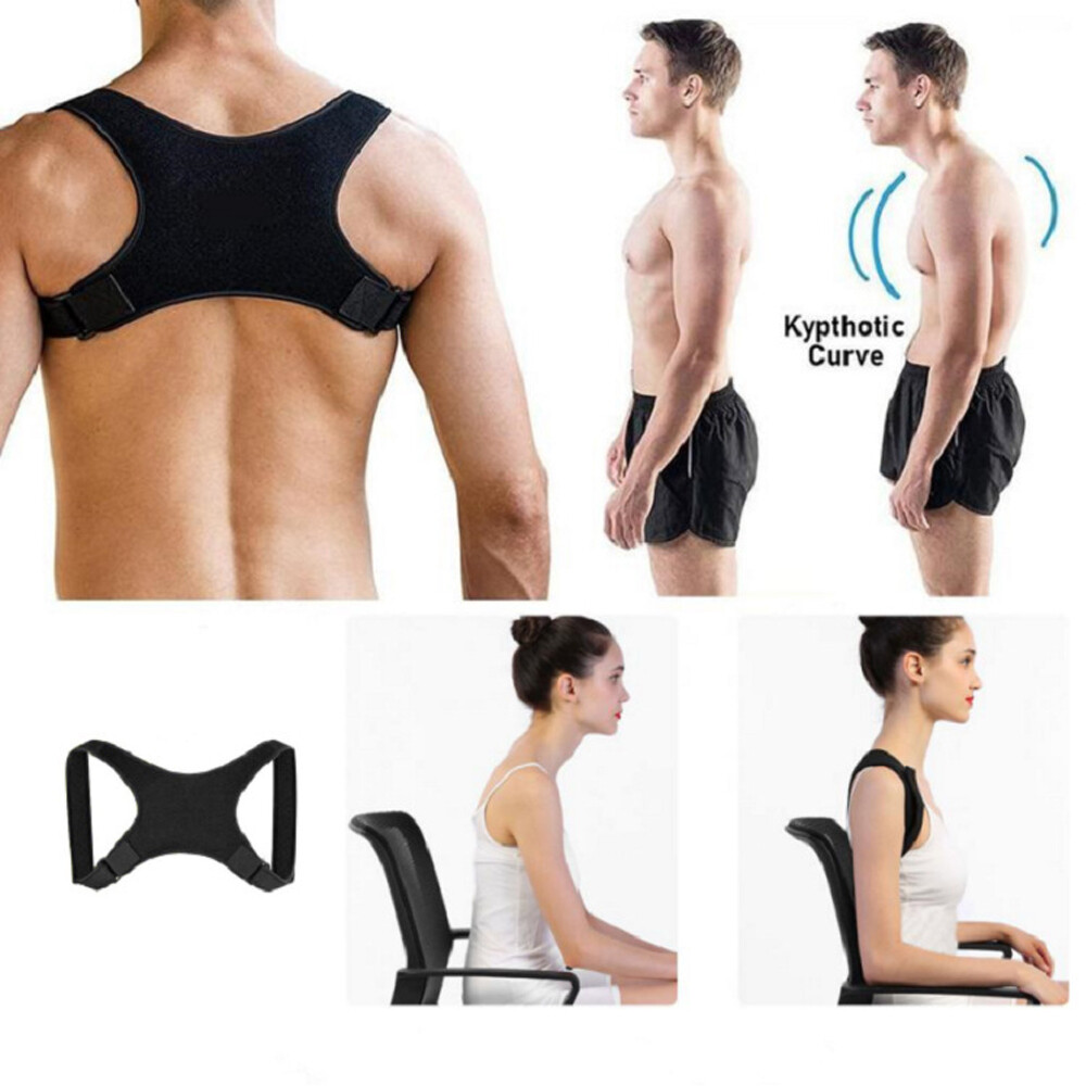 1Pcs Back Posture Corrector Belt Adjustable Clavicle Spine Back Shoulder Lumbar Posture Correction for Women Men