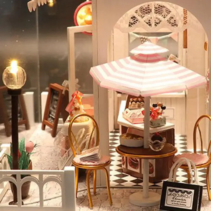 Tooyful Wooden Dollhouse Furniture And Accessories Diy House Kit With Led Lights Puzzle Fantastic Ideas Model Lazada Singapore Diy House Kit With Led Lights Puzzle
