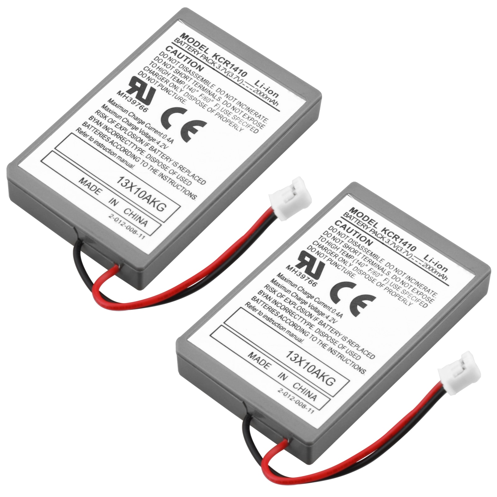 2 PCS Battery & Cable For Sony Playstation PS4 Pro Dual shock 4 Pro Controller