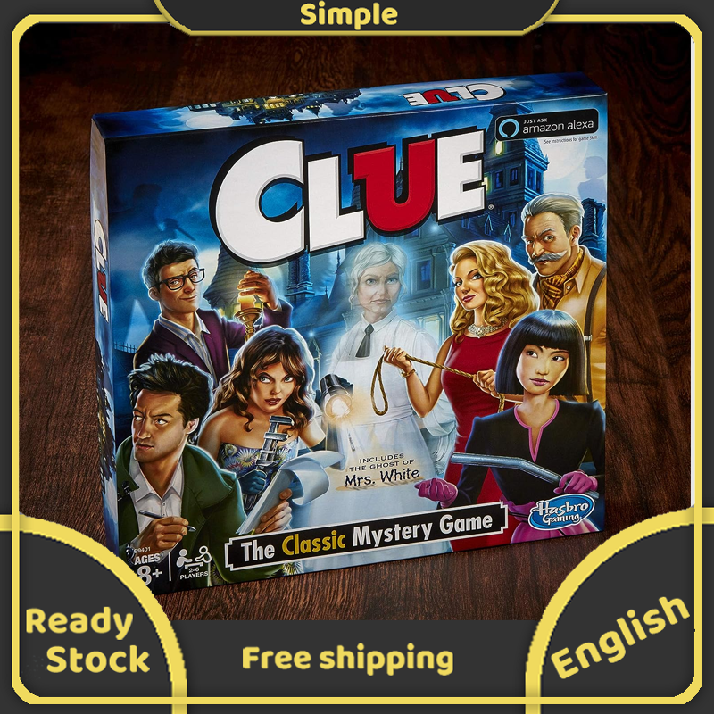 CLUE Board Game English Version Mystery Board Game for Kids Ages 8