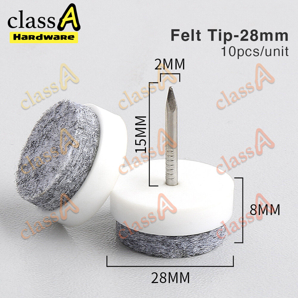 ClassAHW Leg Nail Felt Tip Chair Furniture Desk Sofa Leg Foot Nail