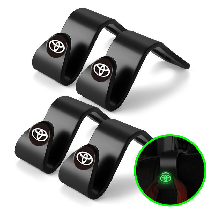 Luminous Car Seat Back Hooks Hanger Interior Accessories for Toyota