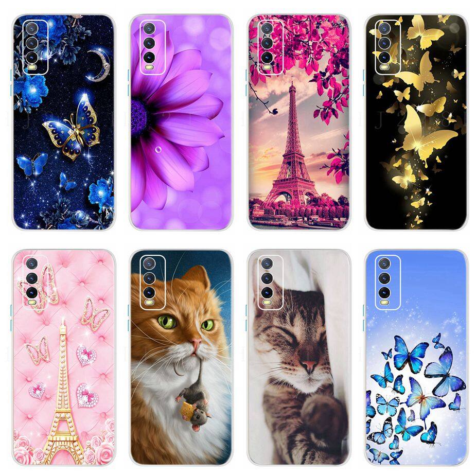 Dành Cho Ốp Vivo Y12s Ốp Sơn Mỏng Màu Sắc Mềm Mại V2069 V2026, Ốp Điện Thoại Vivo Y12s, 6.51''