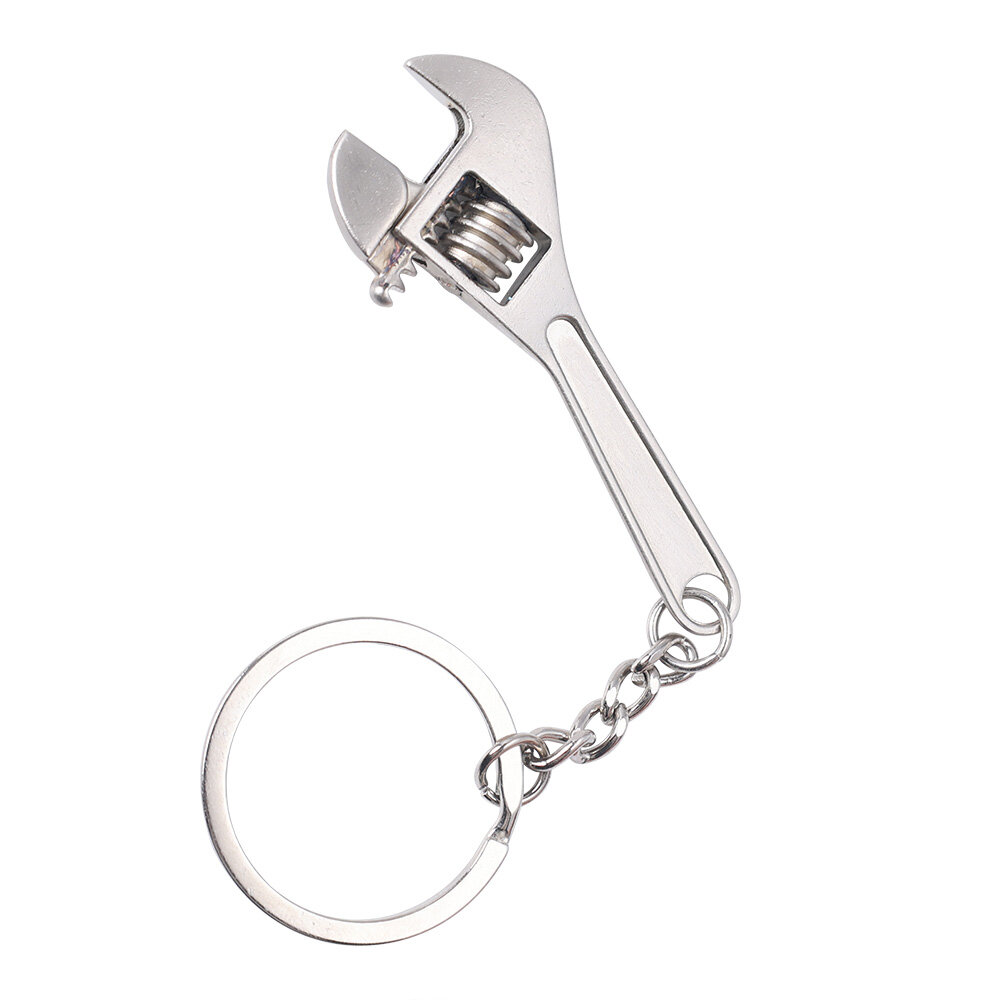 Mini Wrench Keychain Portable Car Metal Adjustable Universal Spanner for Bicycle Motorcycle Car Repairing Tools Key Ring Chain Diy Accessories