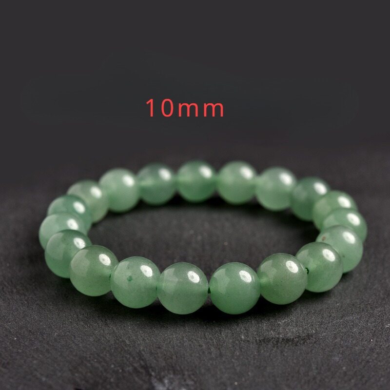 TIMESWIND Simple Green Natural Dongling Jade Round Beaded Women Bracelet