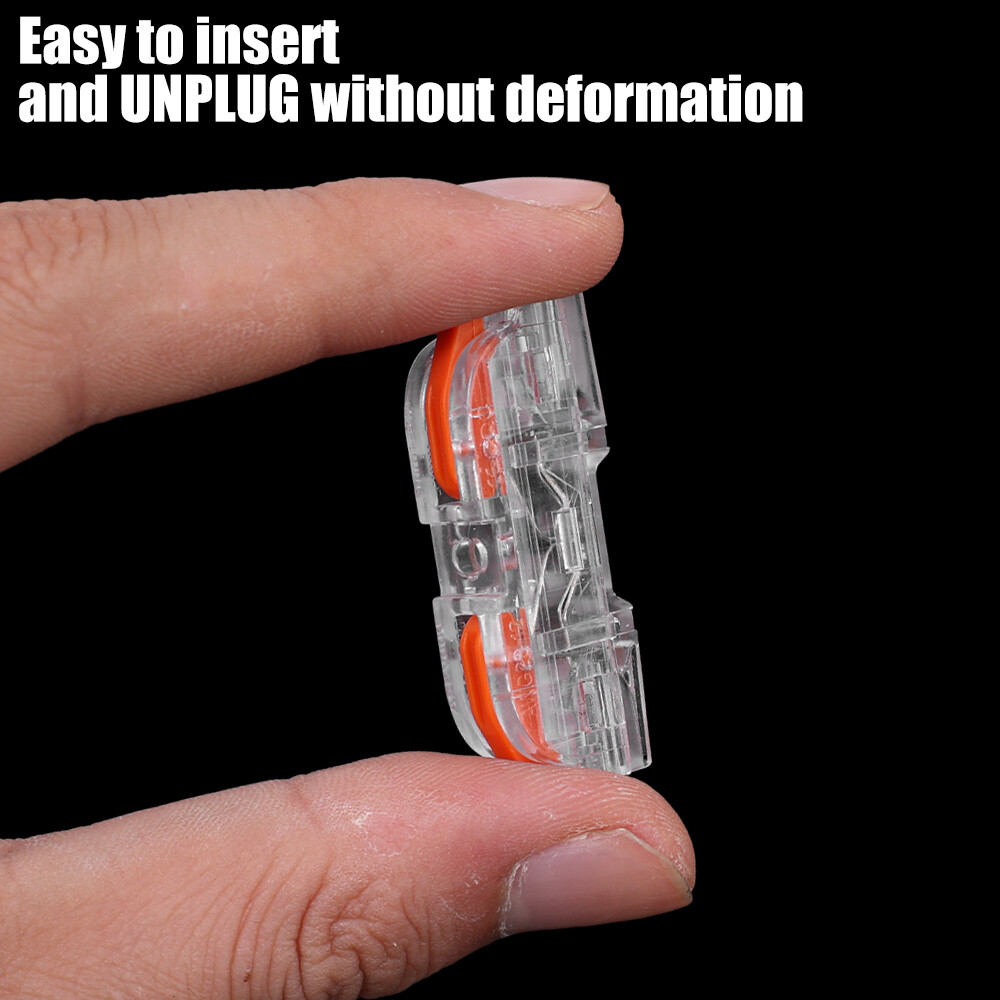 10/5Pcs Quick Wiring Connector Fast Splicing Electrical Connector Multiplex Butt Terminal Universal 1 to 1 Inline Wire Connector