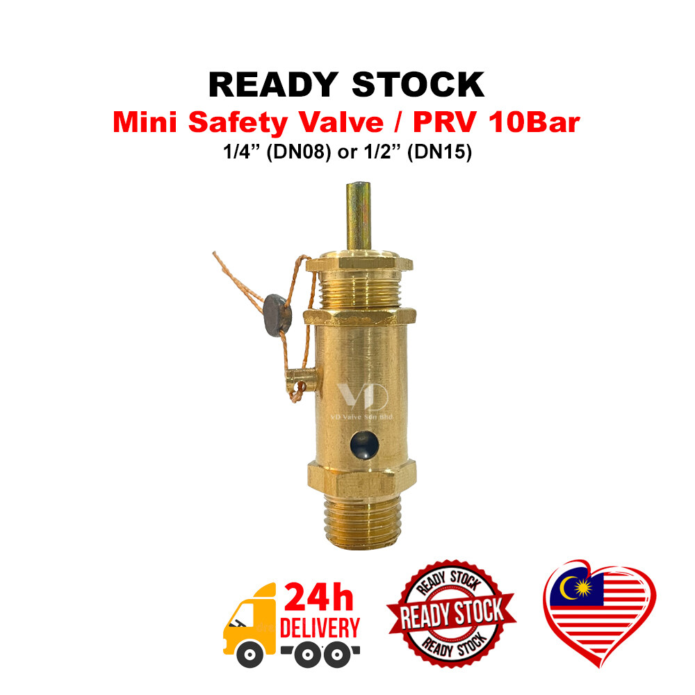 [READY STOCK] Brass Mini Safety Valve / Relief Valve / PRV for