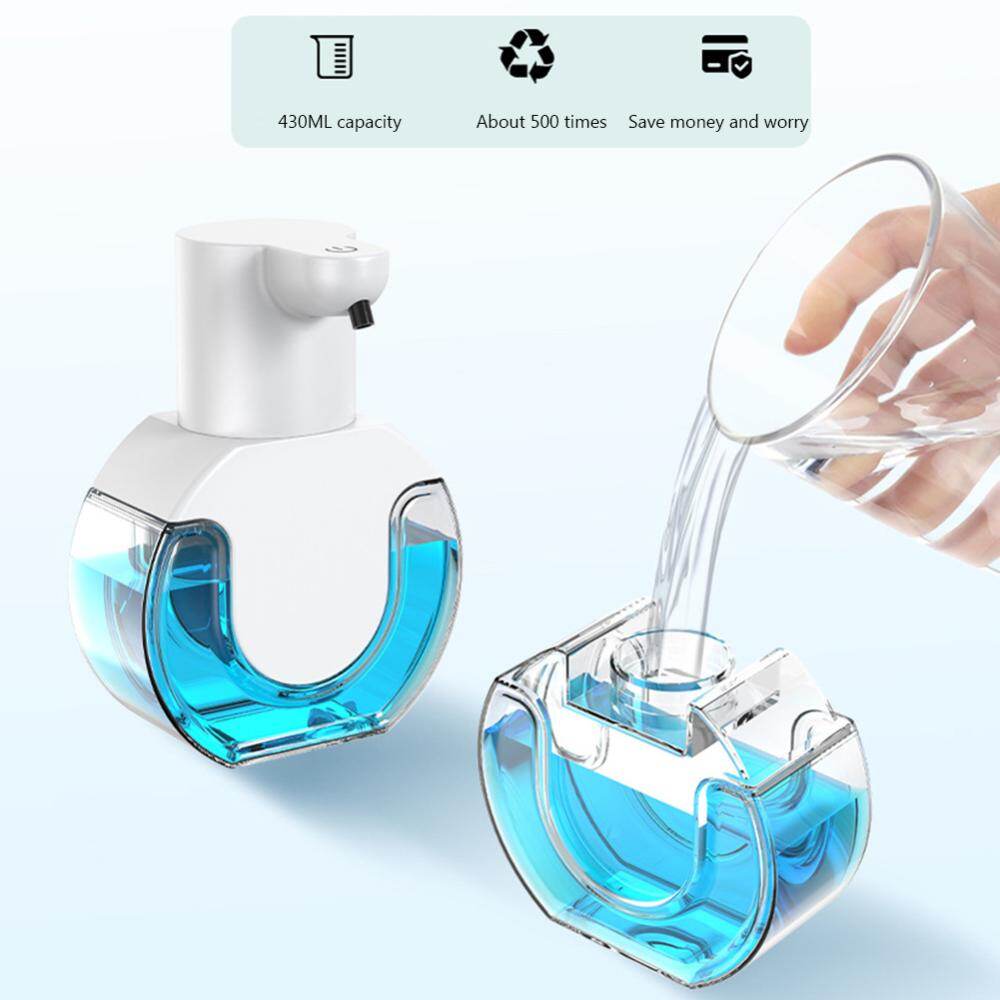 Liquid Soap Dispenser Wall Mountable Smart Liquid Soap Dispenser Auto Touchless Infrared Sensor Rechargable Eco-friendly for Restaurants Home Public