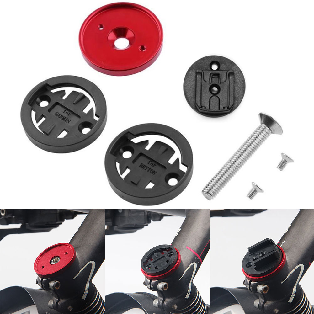 Ghxdryuru Road Bike Computer Stopwatch Holder Stem Top Cap Cycle Speedometer Mount Bracket