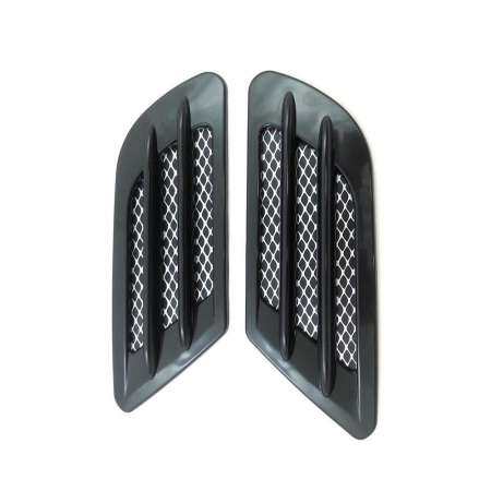 Fang Fang Universal 3D Air Flow Vent Fender Stickers Hood Cover Intake Turbo Bonnet Vent Side Decoration