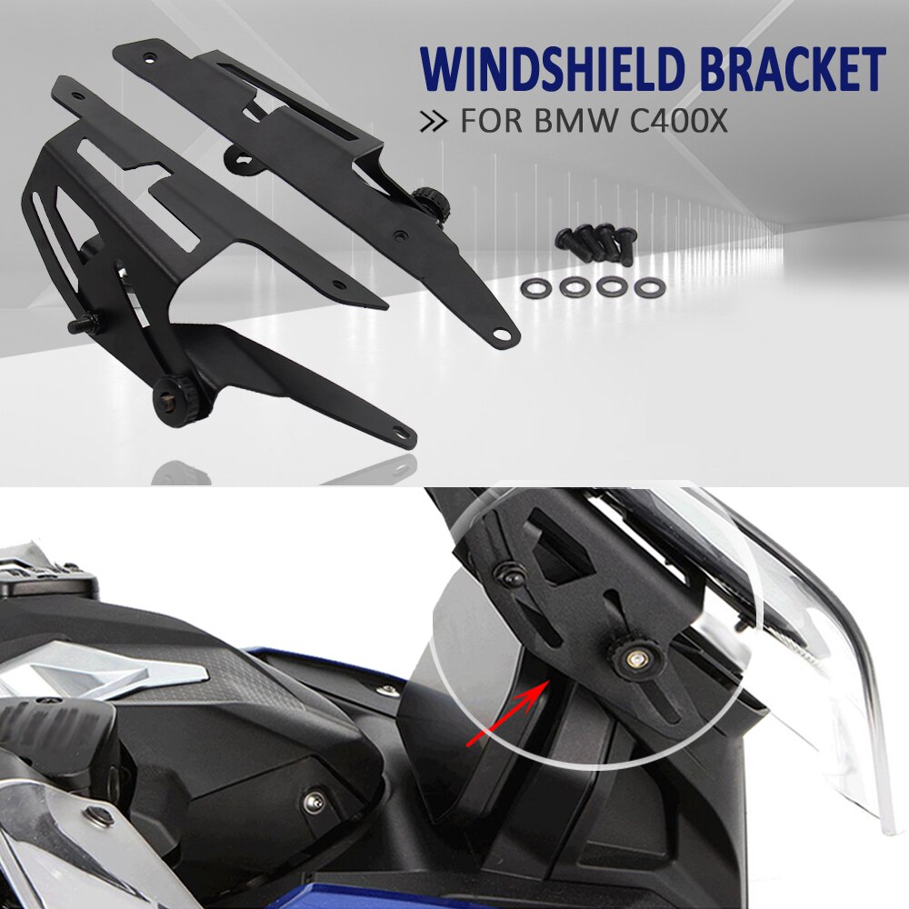 New for bmw c400x c 400 x c400 x motorcycle windscreen bracket adjustable windshield stand