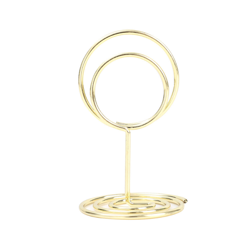 6Pcs Metal Photo Clip Stands Place Card Holders Wedding Table Number Sign Stand Birthday Party Home Decoration