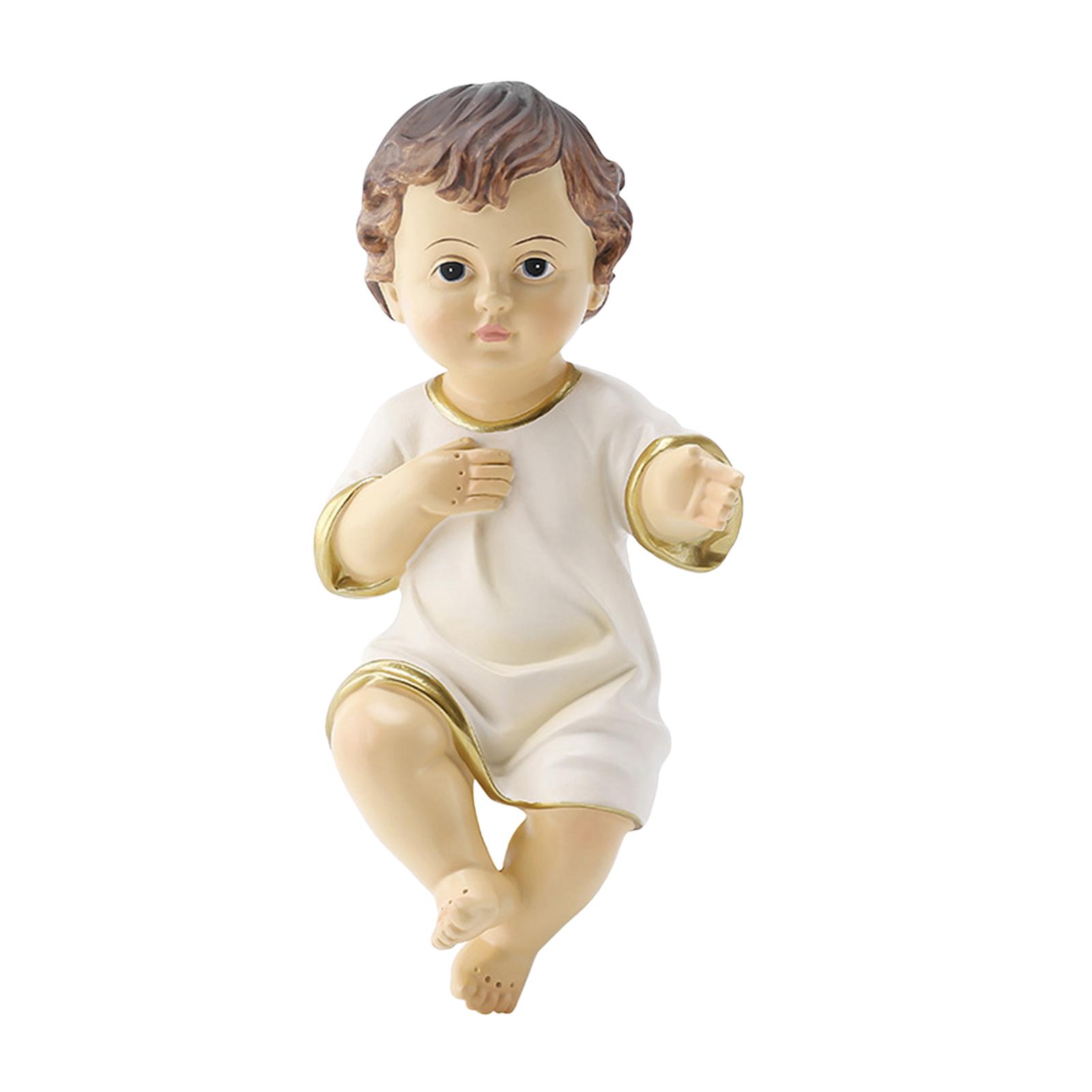 Serally Jesus Baby Figurine Miniature Jesus Statue for Church Decoration Gifts