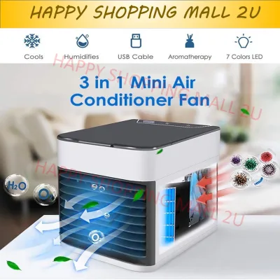 USB Portable Air Cooler Purifier Air Conditioner Aircond Mini Fan Arctic Air office Fan