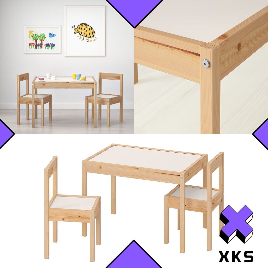 [ XKS TRADING ] IKEA CHILDREN TABLE WITH CHAIR LATT CHILDREN TABLE SET
