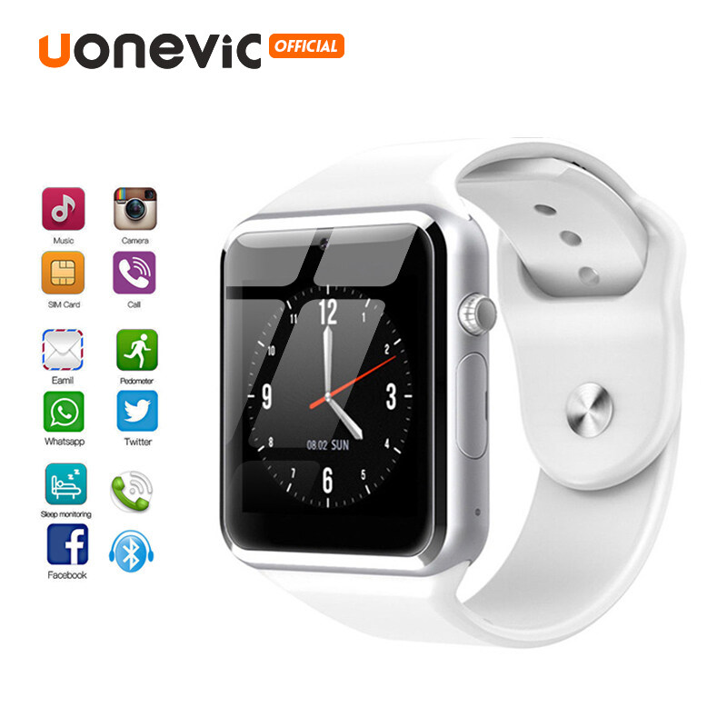 Đồng Hồ Thông Minh Uonevic A1 Có Camera Gọi Kết Nối Không Dây Bluetooth Dành Cho Điện Thoại Thông Minh IOS IPhone Android Dành Cho Nam