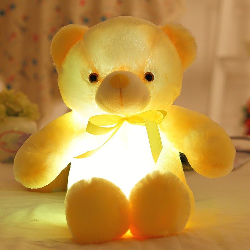 glowing teddy bear
