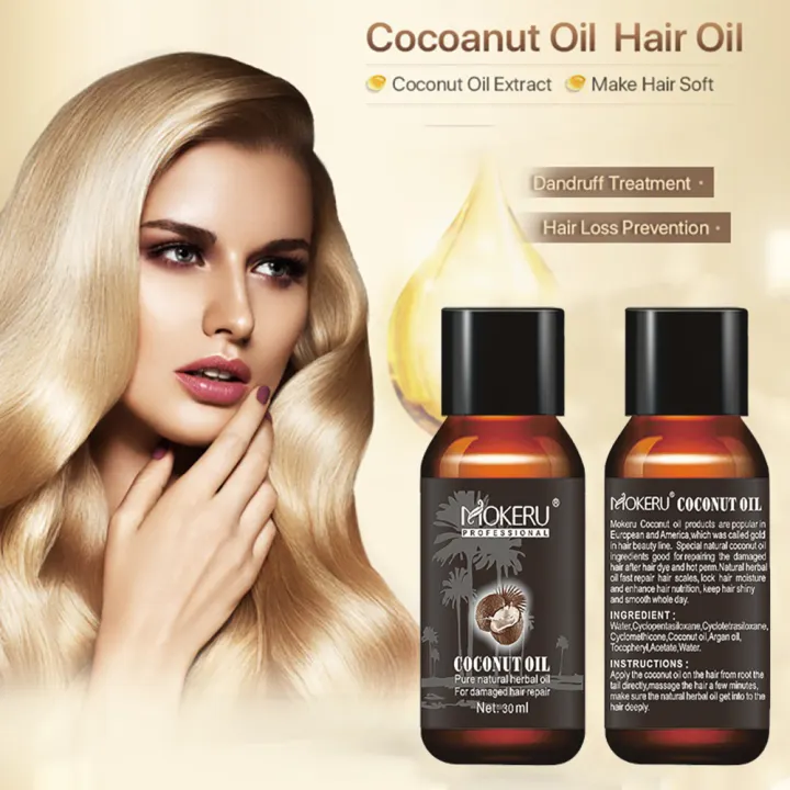 Mokeru 30ml Hair For In Care Leave Oil Hair Damaged Growth Repair