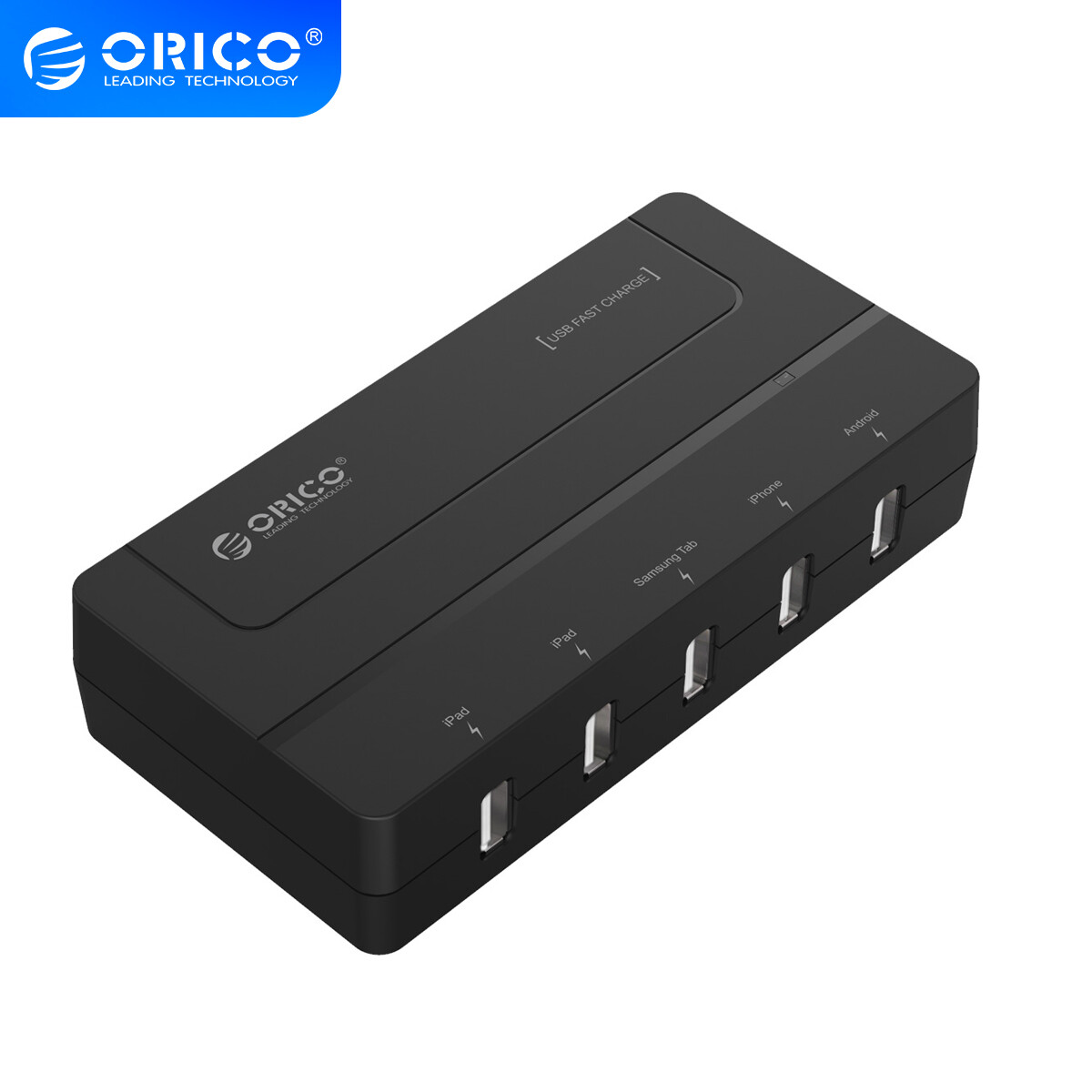 Orico bộ sạc usb bộ sạc usb 5 cổng để bàn 5v/6a tối đa 30w
