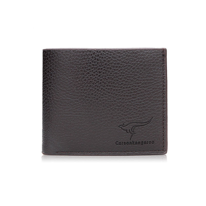 Movi Katie Men's wallet short wallet fashion simple men's wallet card bag pu leather